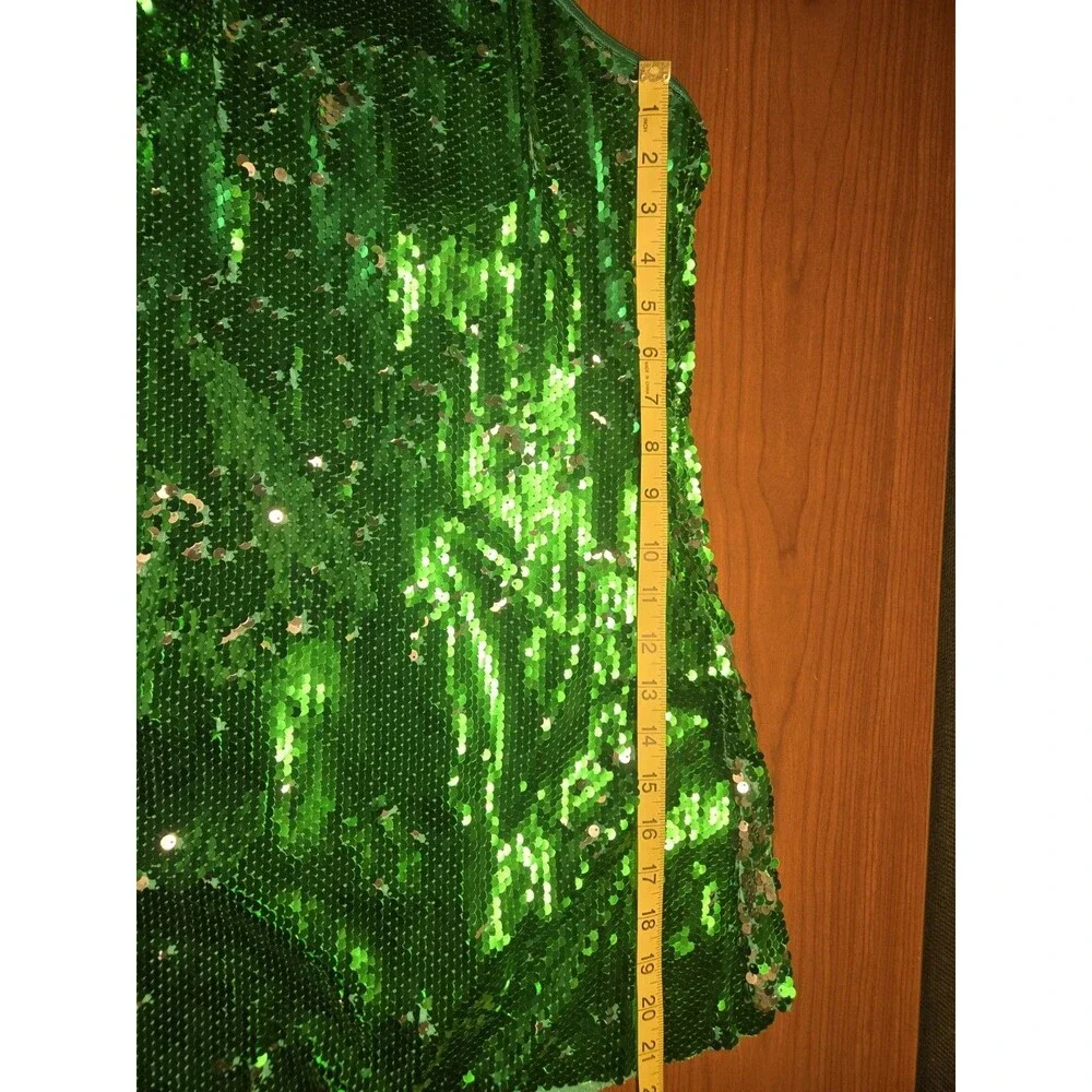 Weissman Dance Costume Sequin Shift Dress Reversible Ultra Sparkle Size L(Child)